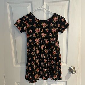 Floral Black Dress kids